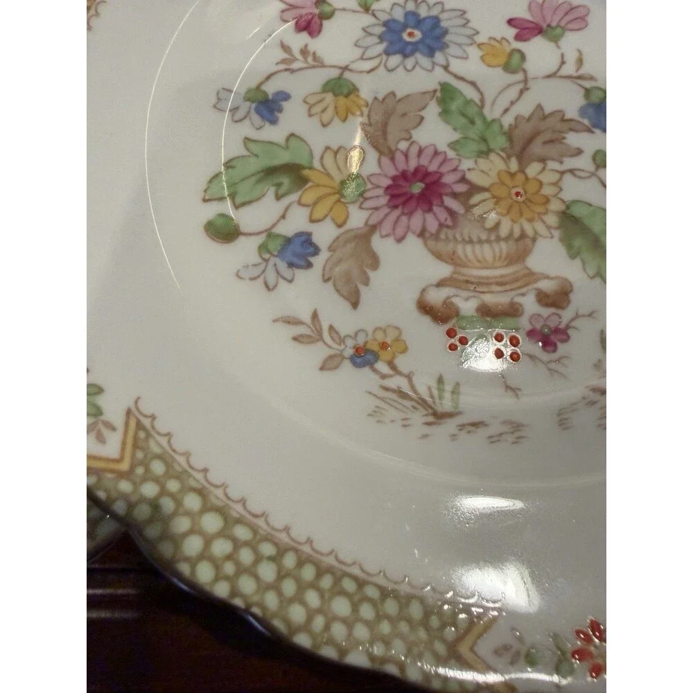 Collection of Vintage Tuscan Fine Bone China - 2 Tea Cups 2 Bowl 6 Plates